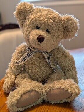 Tennyson Russ Plush Beige Teddy Bear with Bow